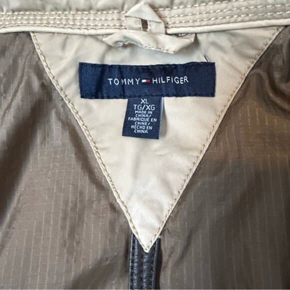 Tommy Hilfiger Coat Jacket Khaki Heavy Outdoor Waterproof Camping Hiking SZ XL - Picture 11 of 14